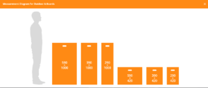 Outdoor A-Boards - Dimensions